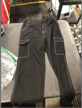 Haloumoning Boys Cargo Baggy Pants Elastic Waist Wide Leg Jeans Casual Demin Pan